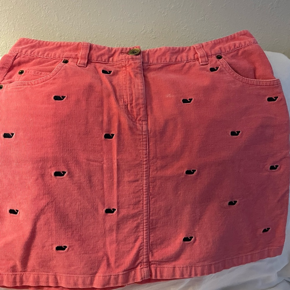 Vineyard vines pink w blue whales size 6 cotton spandex